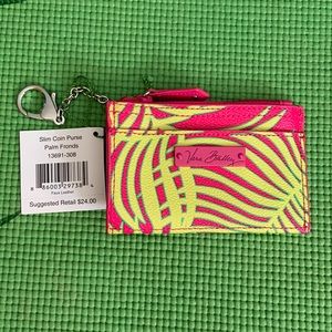 Vera Bradley slim coin purse.